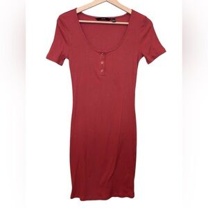 Rust Short Sleeve T‎ Shirt Dress
